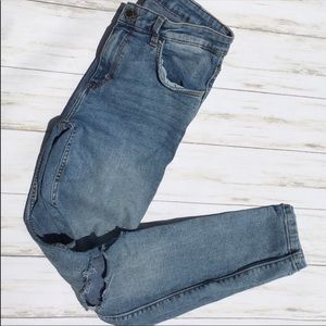 .Zara Denim Distressed Skinny Jeans USA size 8